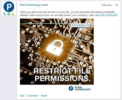 example of a linkedin embedded rich media post