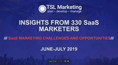 Cover Page - SaaS Survey Results and Recommendations
