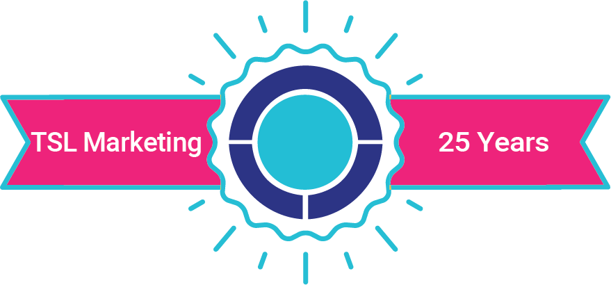 TSL 25 Years Logo in Pink