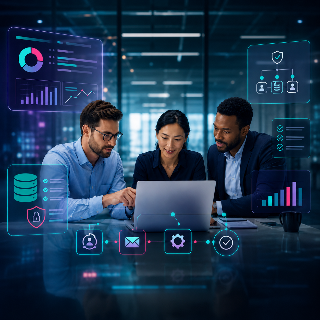 Team working together