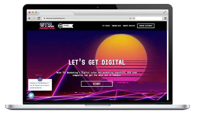 Screenshot of TSL Marketing Inbound Microsite